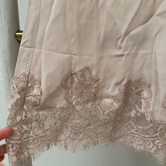 NWT Gold Hawk Gigi Lace Silk Mini Summer Dress Pale Mauve Size XS RRP $295 - Picture 6 of 13